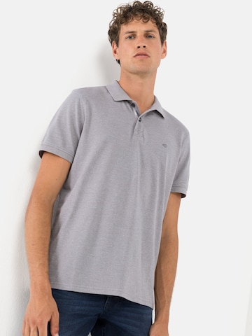 CAMEL ACTIVE Kurzarm Poloshirt aus nachhaltigem Baumwollmix in Grau