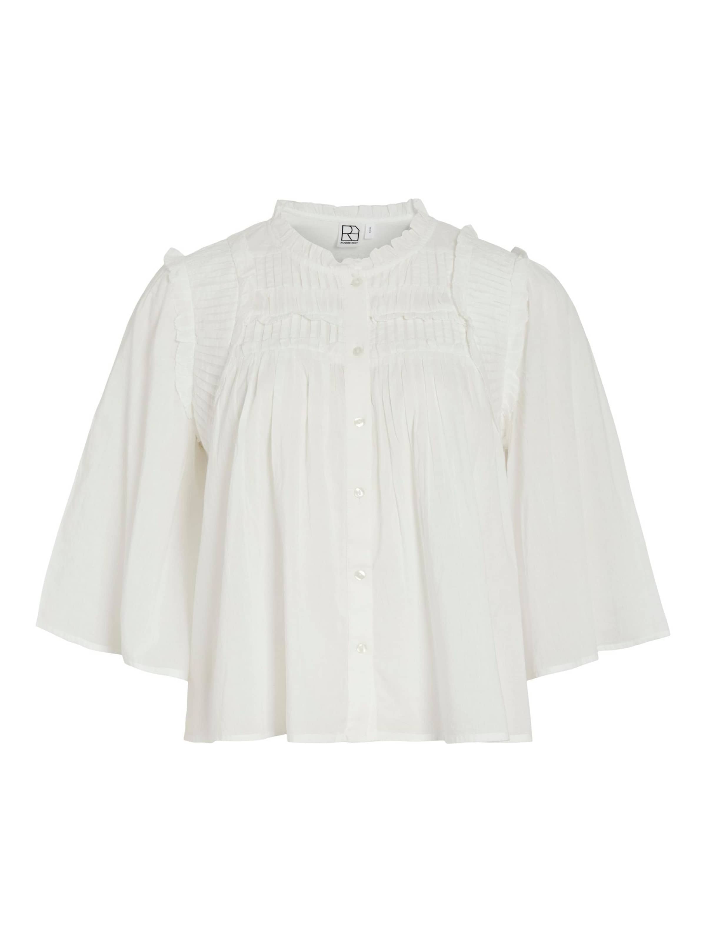 ROUGE EDIT Bluse in Weiß: Vorderseite