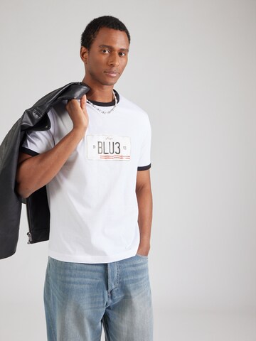 T-Shirt 'Nurangler' HUGO en blanc : devant