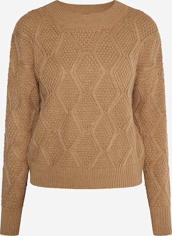 Pull-over DreiMaster Vintage en marron : devant