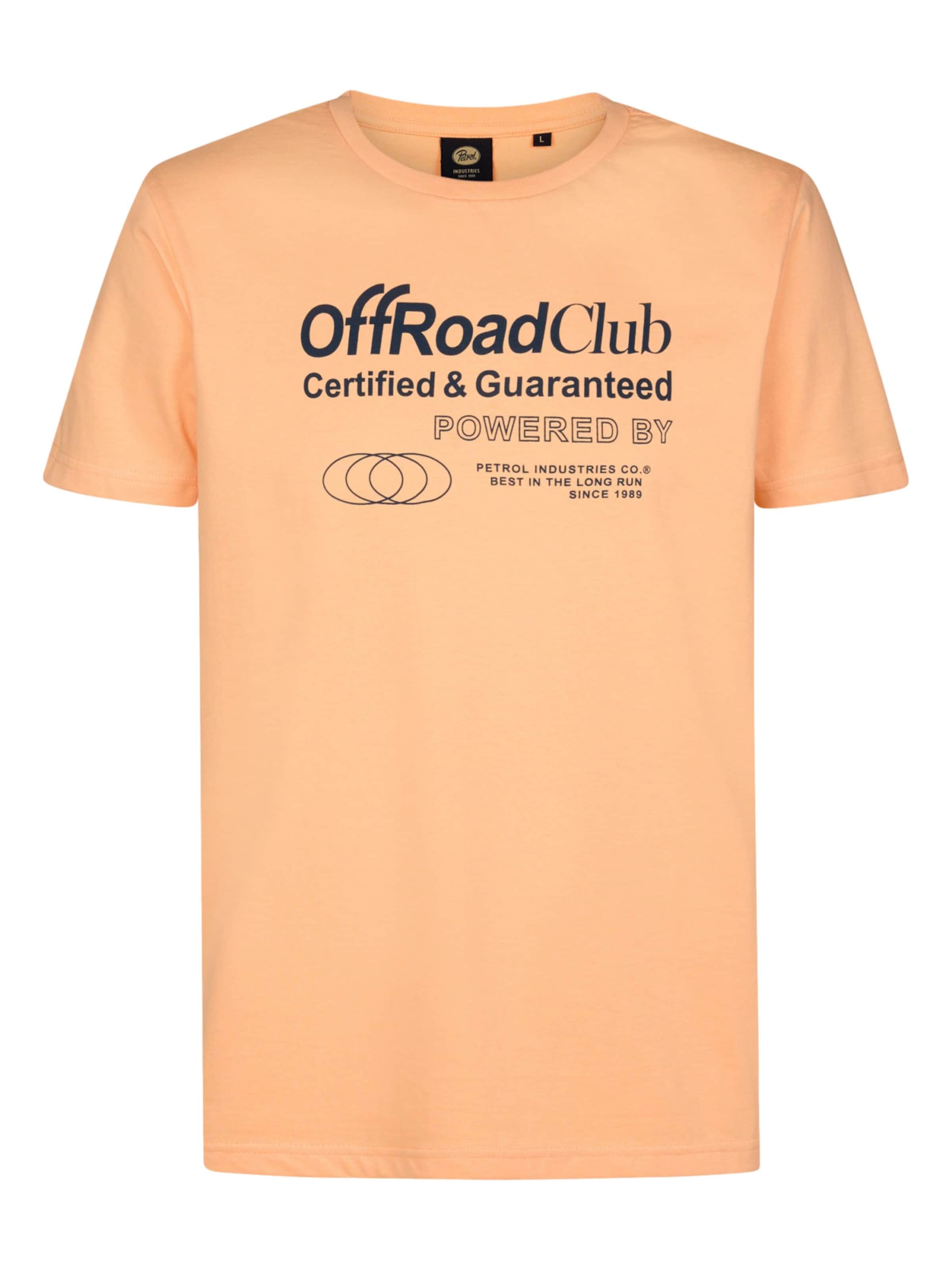 T-Shirt Petrol Industries en orange : devant