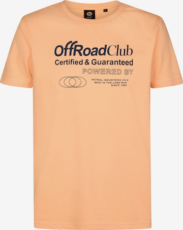 T-Shirt Petrol Industries en orange : devant