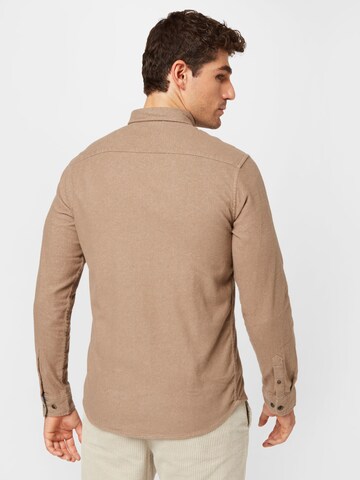 smėlio JACK & JONES Standartinis modelis Marškiniai 'WALTER'