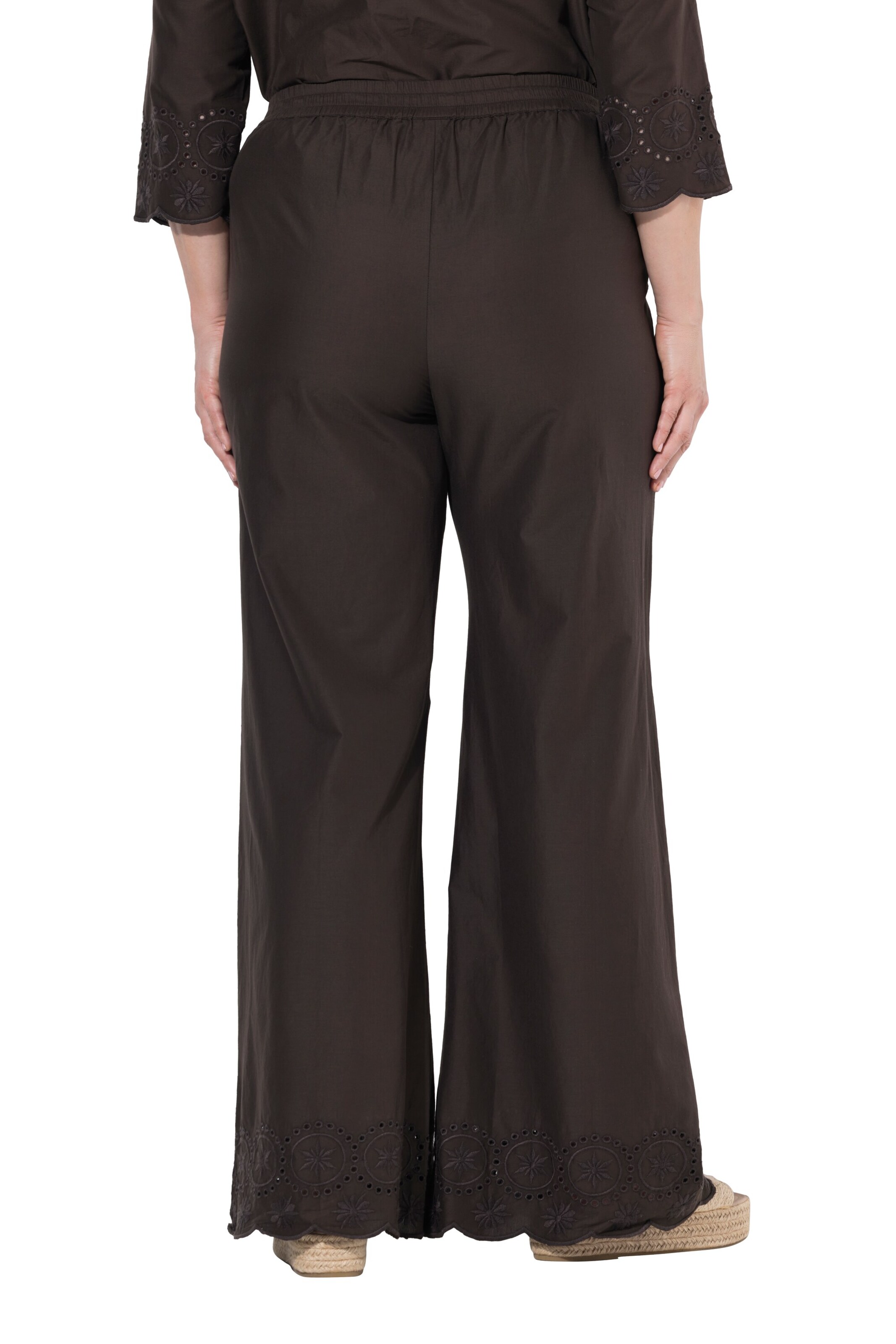 Ulla Popken Regular Hose in Braun