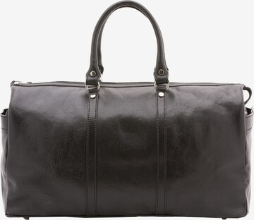 Borsa da viaggio 'Borsa da viaggio unisex vera pelle con zip - Made in Italy' di Chiara Ferretti in nero: frontale