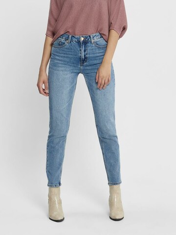 Coupe slim Jean 'Emily Life' Only Petite en bleu : devant