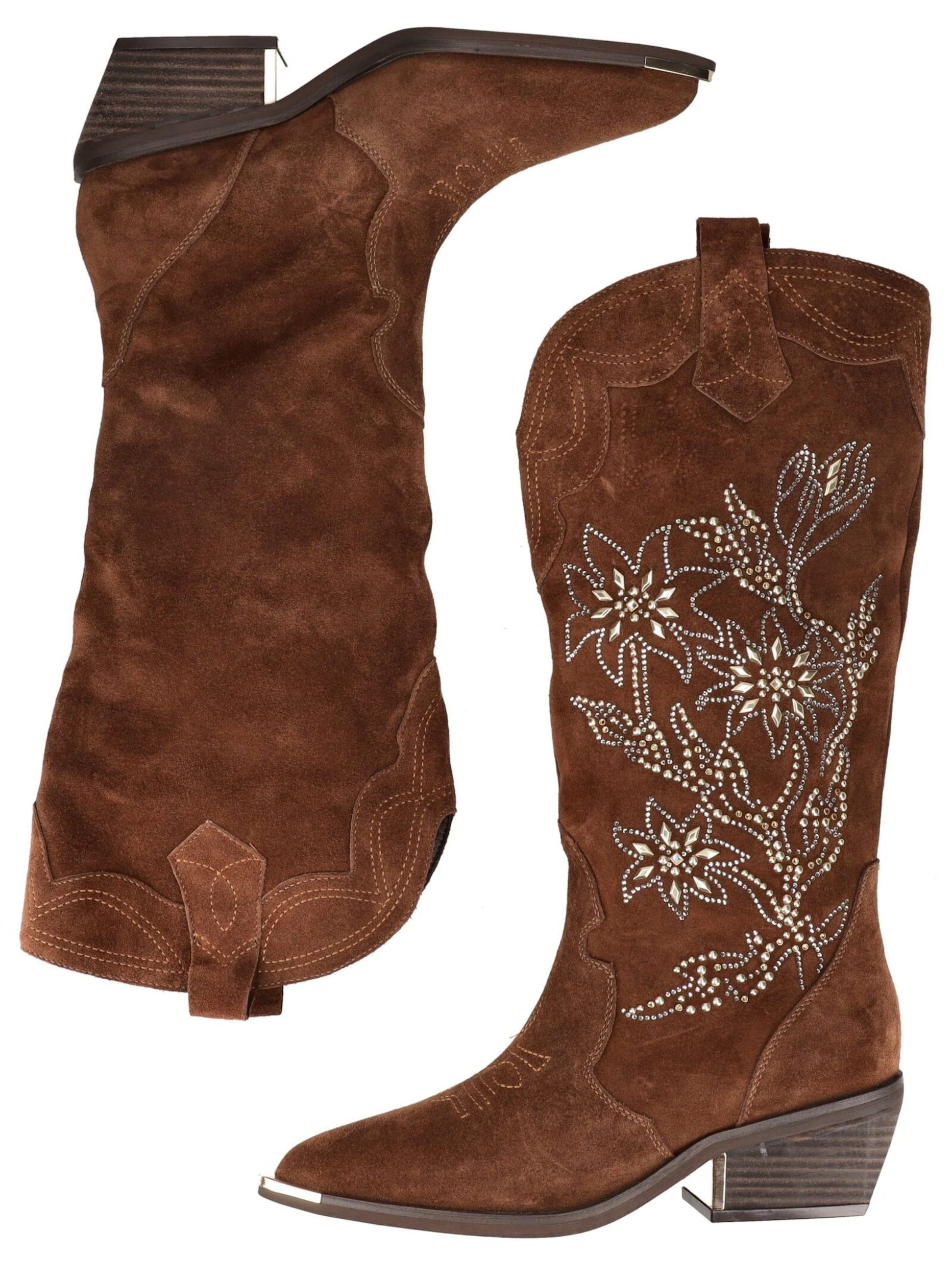 Alma En Pena Cowboy boot in Beige