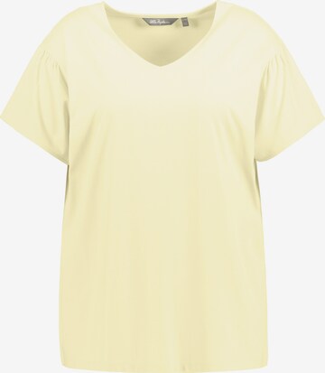 T-shirt Ulla Popken en jaune : devant