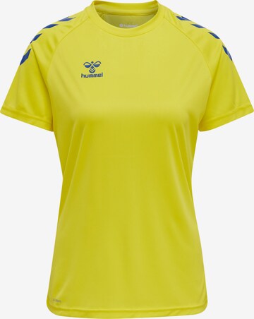 T-shirt fonctionnel Hummel en jaune : devant