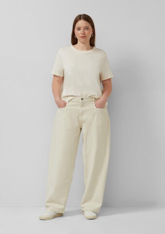 QS Regular Jeans-Hose in Beige