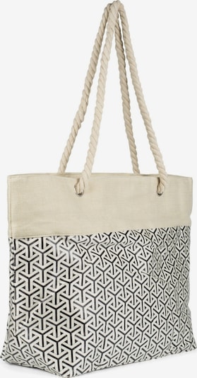 styleBREAKER Tasche in One Size in beige / schwarz / weiß, Produktansicht