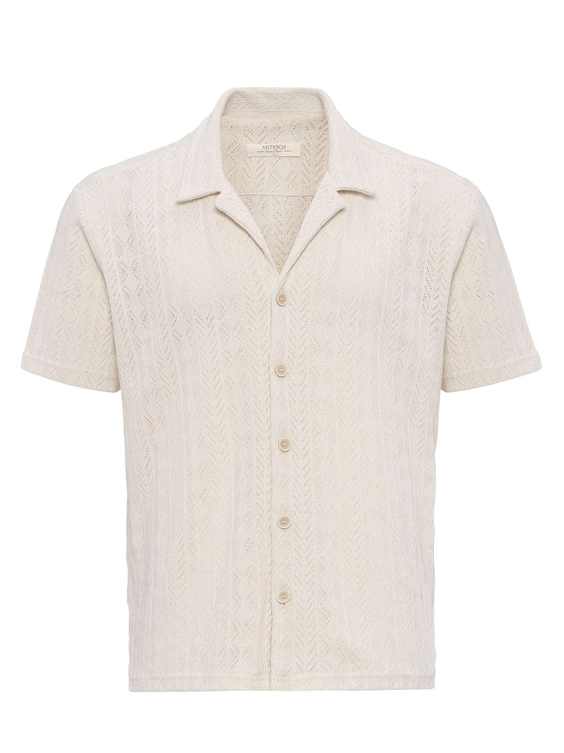 Antioch Regular fit Button Up Shirt in Beige: front