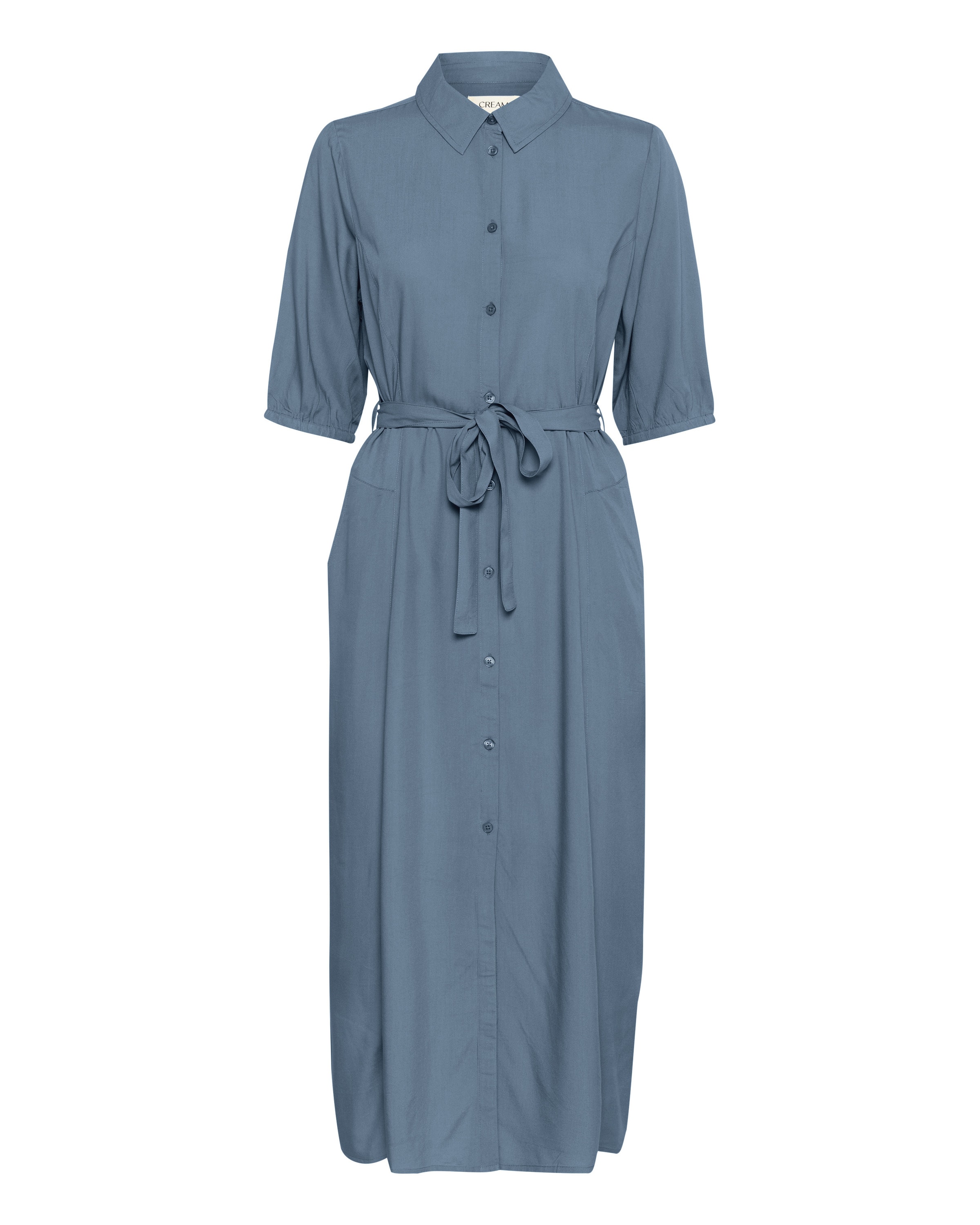 Robe-chemise 'Tiah' Cream en bleu : devant