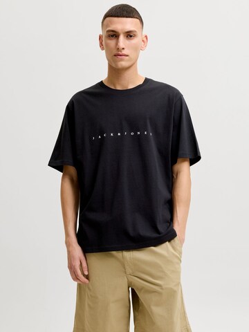 T-Shirt 'JJEStar' JACK & JONES en noir : devant