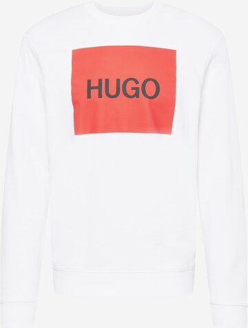 HUGO Majica 'Duragol' | bela barva: sprednja stran