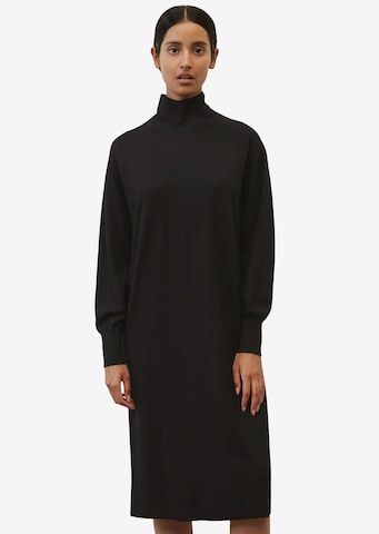 Marc O'Polo Knitted dress in Black: front