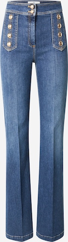 Elisabetta Franchi Rozkloszowany krój Jeansy w kolorze niebieski: przód