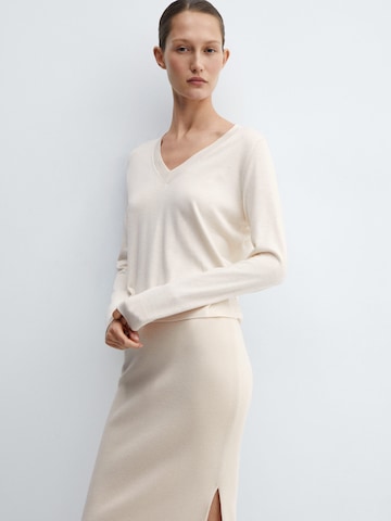 MANGO Pullover 'LUKAV' in Beige: predná strana