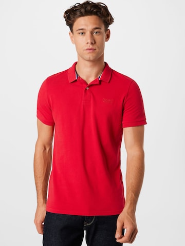 Superdry Poloshirt in Rot: front