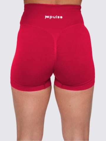 Impulse Fitwear Skinny Sports trousers 'Elevate' in Red