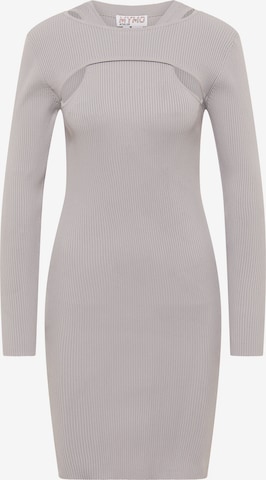 myMo ATHLSR Stickad klänning i grå: framsida