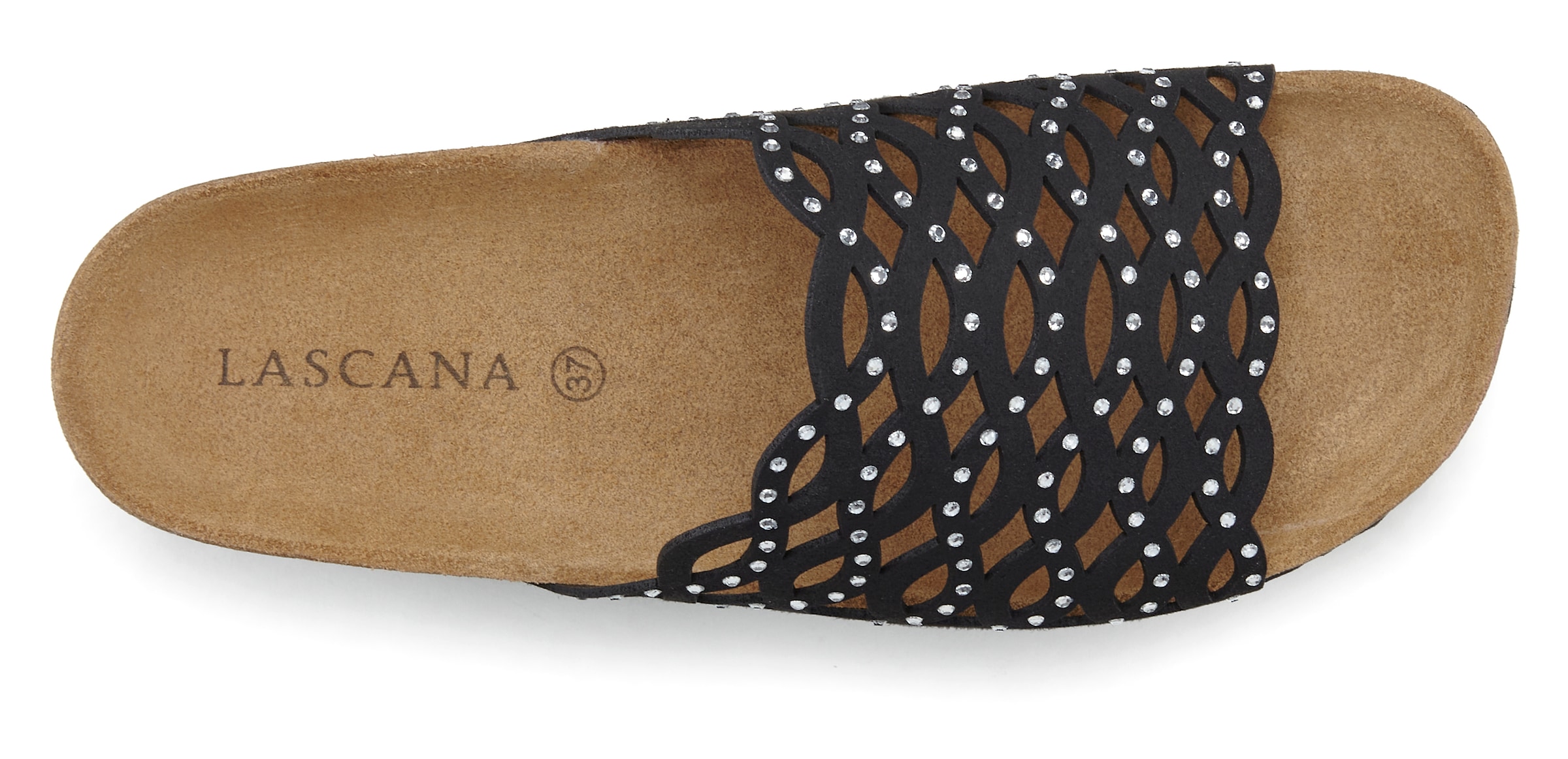 LASCANA Pantofle – černá