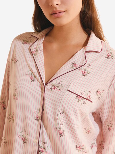 ETAM Schlafshirt 'Ceresia' in XS in ecru / grün / rosa / magenta, Produktansicht