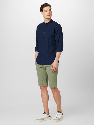 Lindbergh - Slimfit Calças chino 'Superflex' em verde