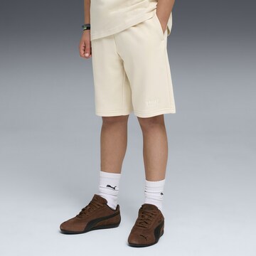 PUMA Regular Sportbroek 'Essentials No. 1' in Wit: voorkant