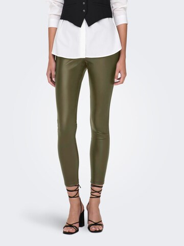 ONLY Skinny Leggings 'DANA' in Groen: voorkant