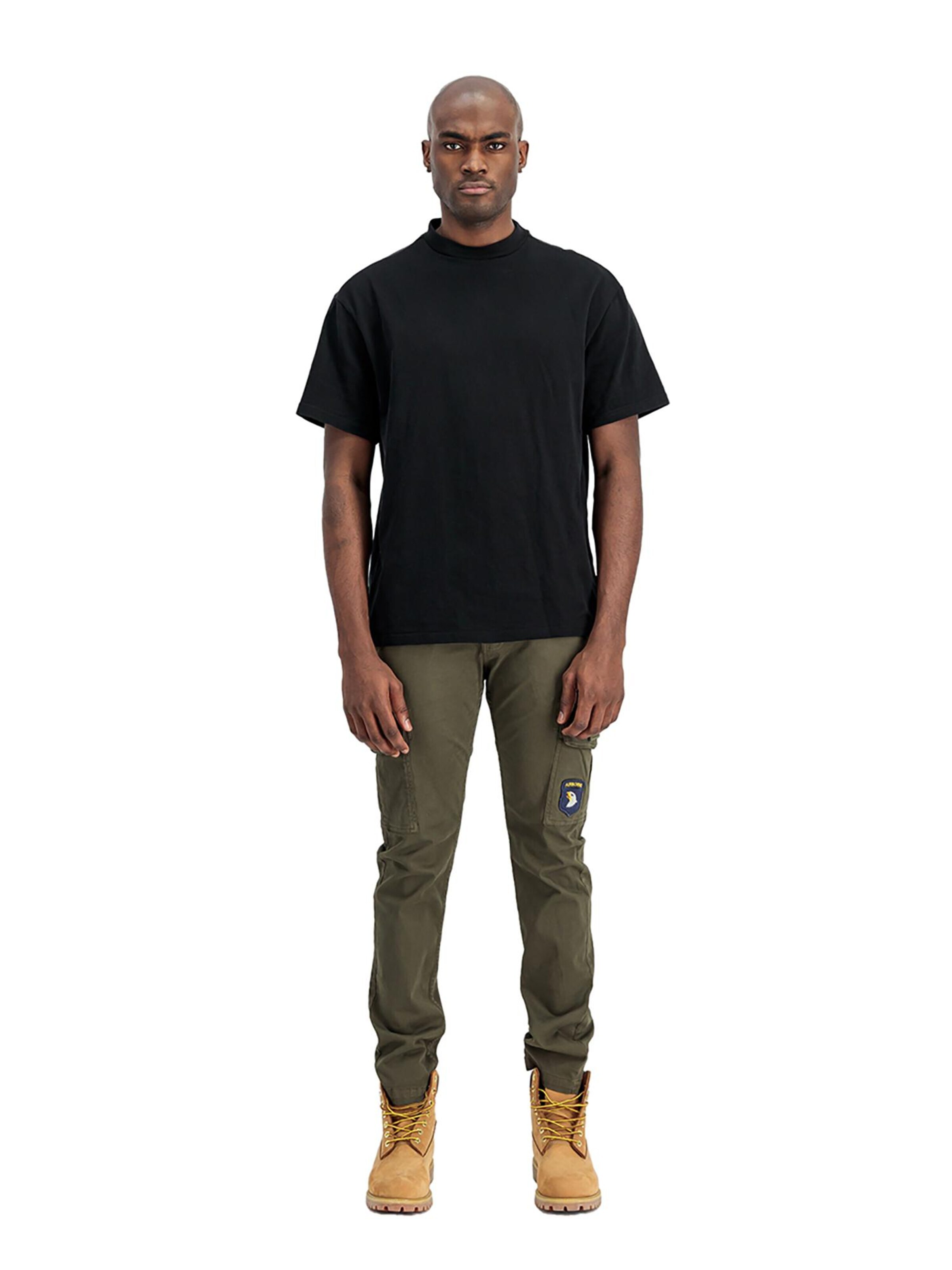 ALPHA INDUSTRIES Regular Cargohose 'Petrol Patch'‌‌‌‌‌ in Grün: Vorderseite