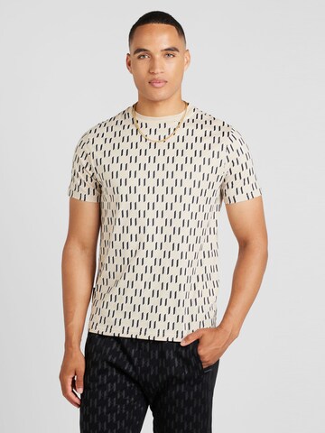 Karl Lagerfeld Shirt in Beige: voorkant