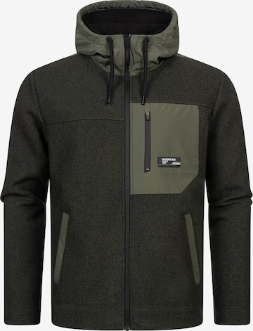 Ragwear Флисовая куртка 'Brodney' в Зеленый: спереди