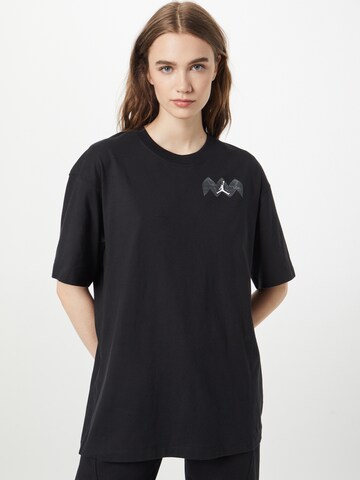 Jordan Oversized shirt in Zwart: voorkant