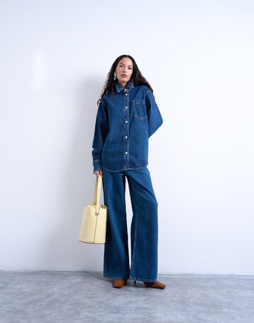 TOPSHOP Демисезонная куртка 'MADISON' в Синий