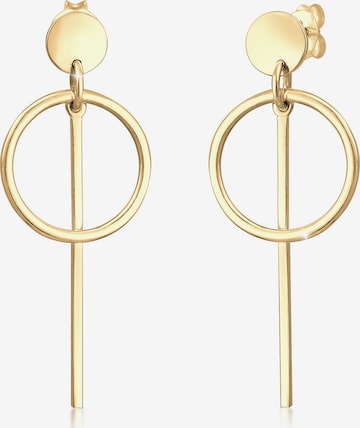 Boucles d'oreilles 'Geo' ELLI en or : devant