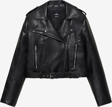 Pull&BearPrijelazna jakna - crna boja: prednji dio