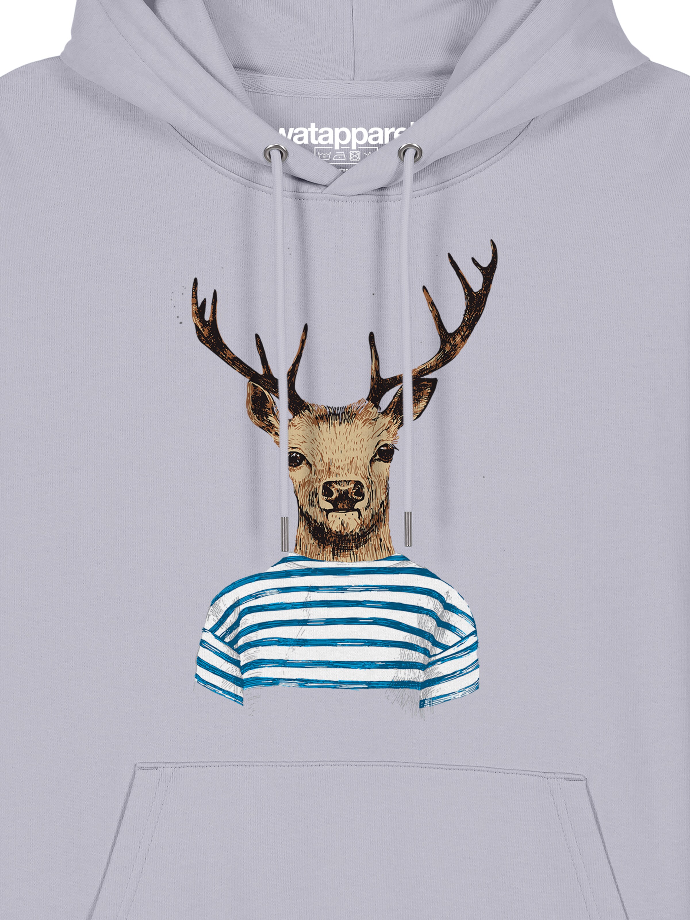 Watapparel Sweatshirt 'Hirsch' in Lila