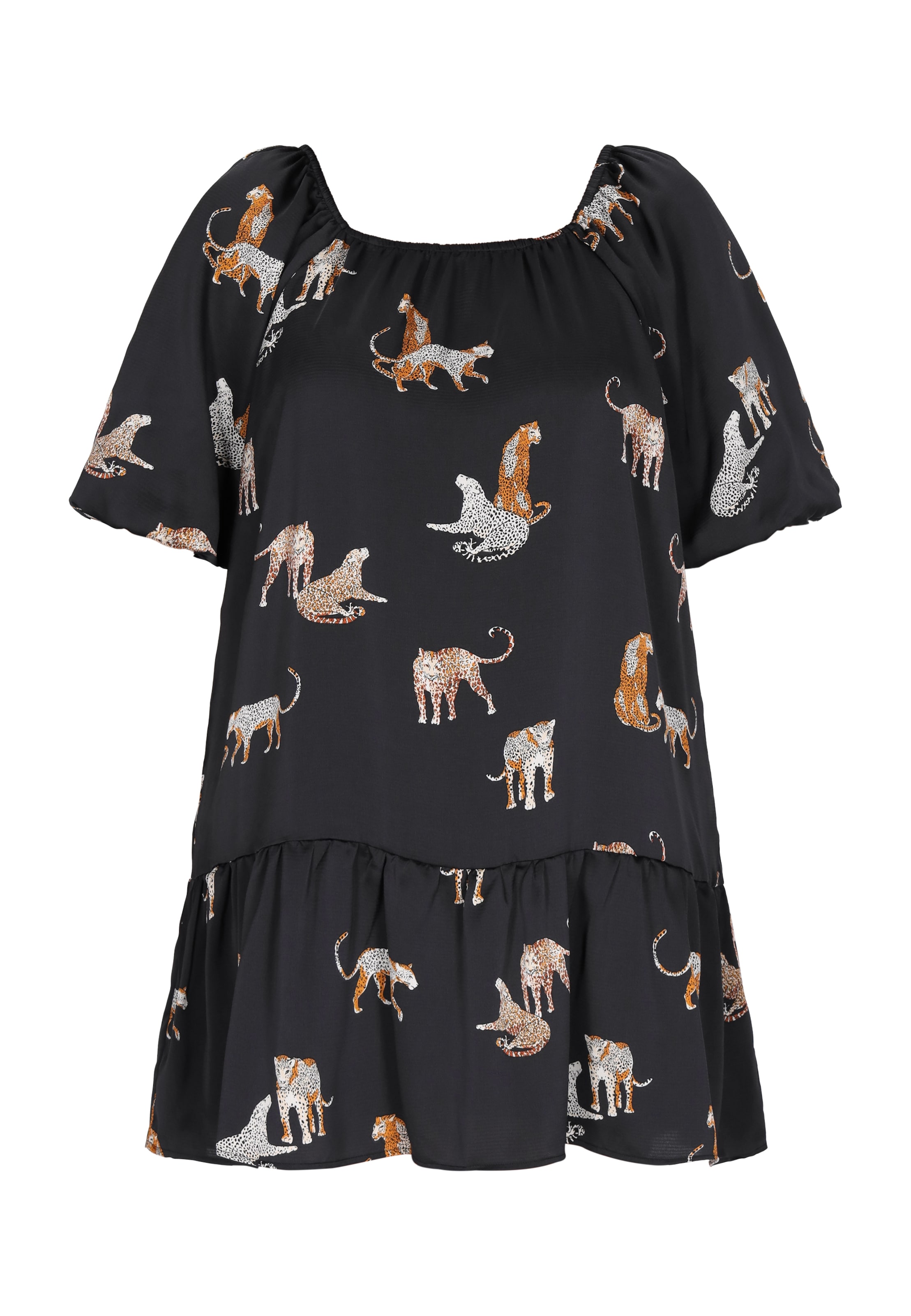 NAEMI Zomerjurk in Zwart: voorkant