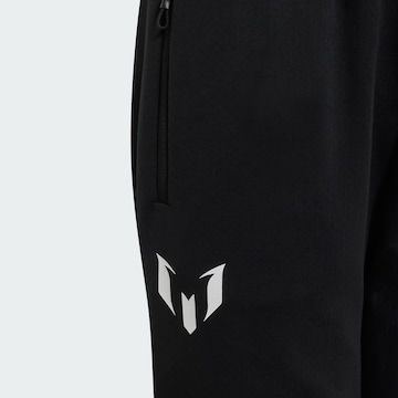 ADIDAS PERFORMANCE Tapered Παντελόνι φόρμας 'Messi' σε μαύρο