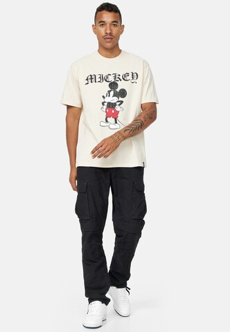 Recovered Shirt 'Disney Grumpy Mickey' in Beige