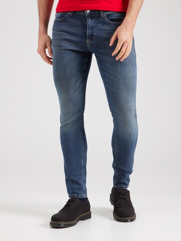 Tommy Jeans - Slimfit Vaquero 'Austin' en azul: frente