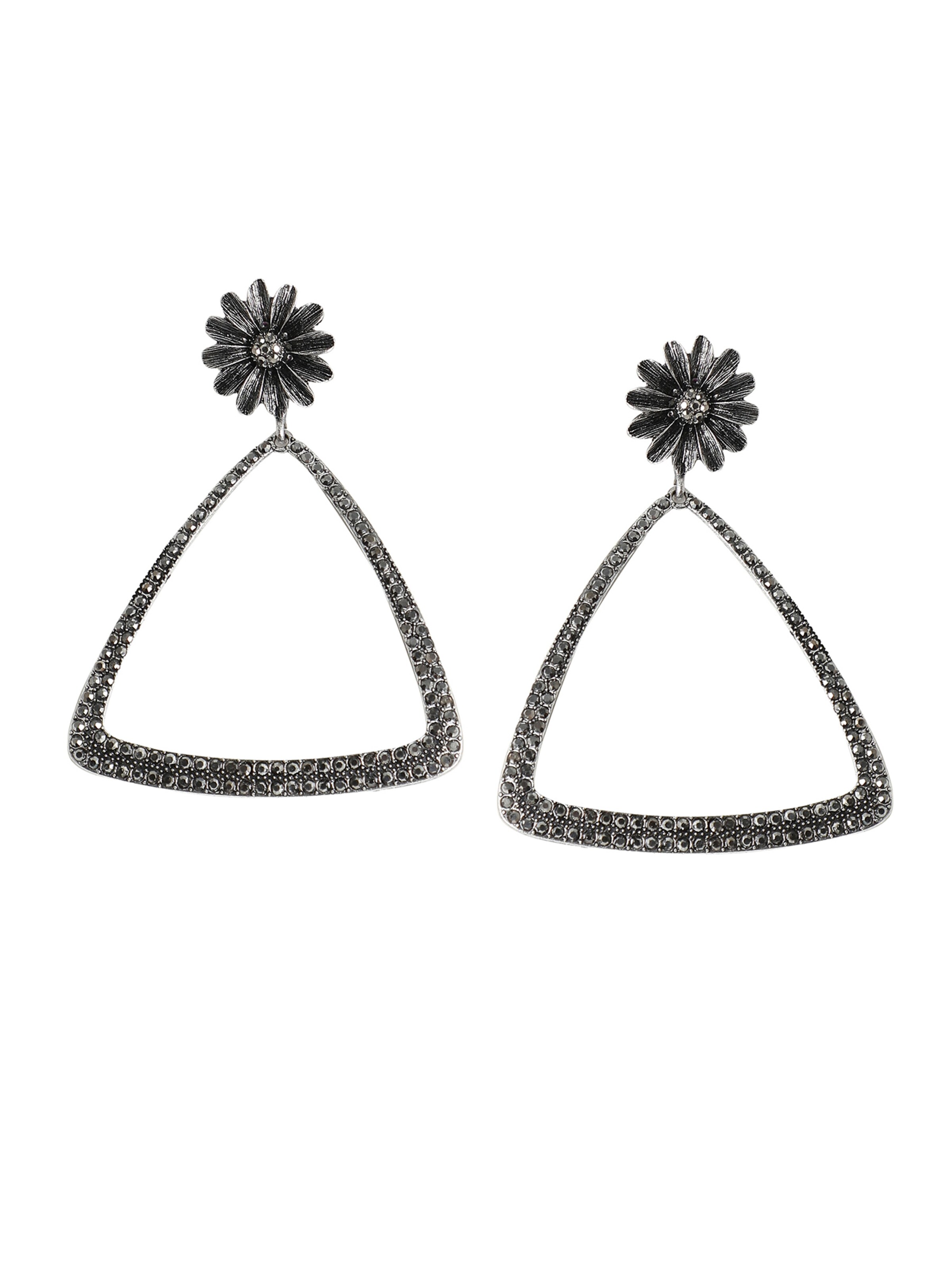 SOHI Серьги ' Kristel ' в Серебристый: спереди