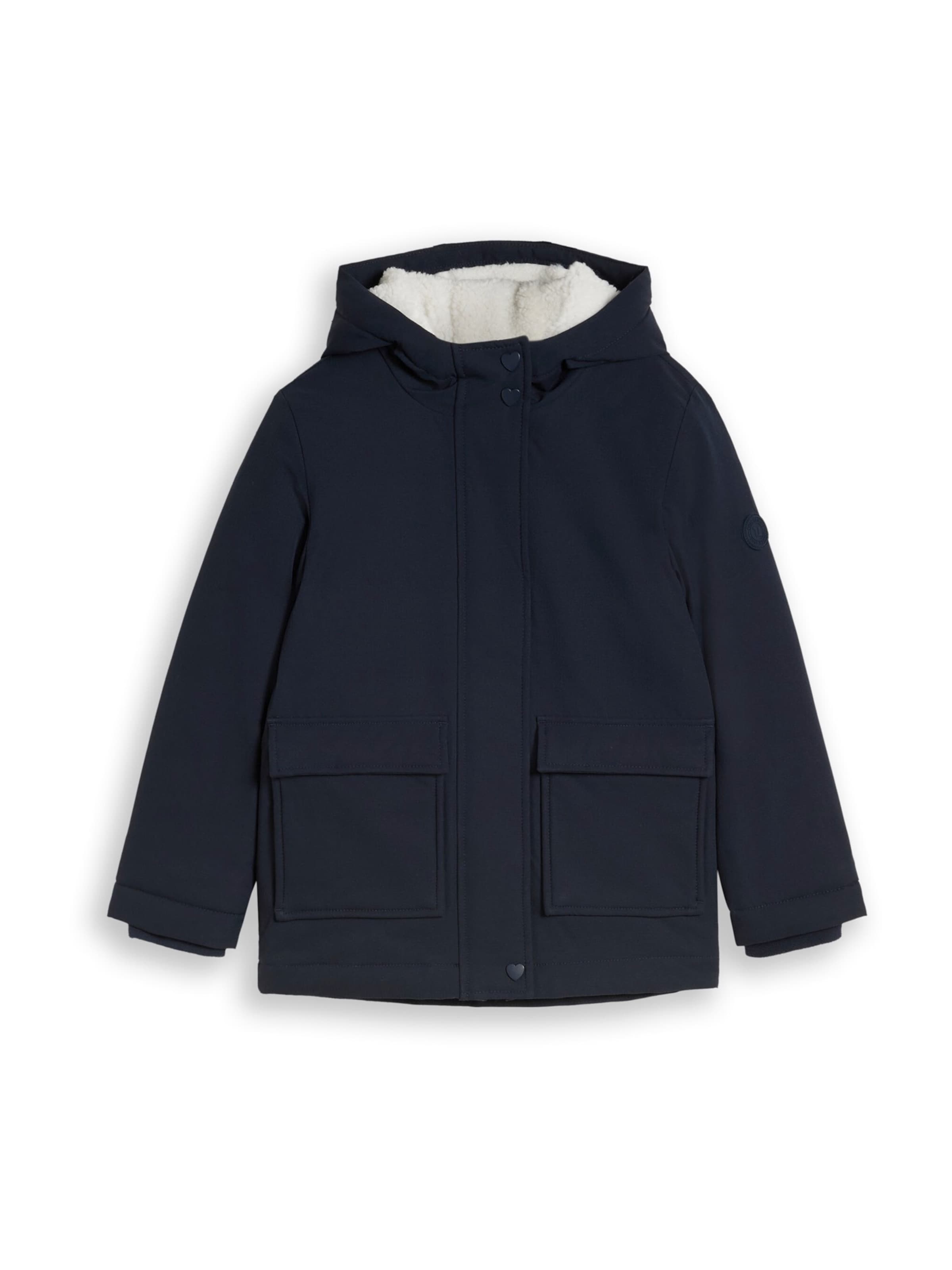 TOM TAILOR Winterjas in Blauw: voorkant