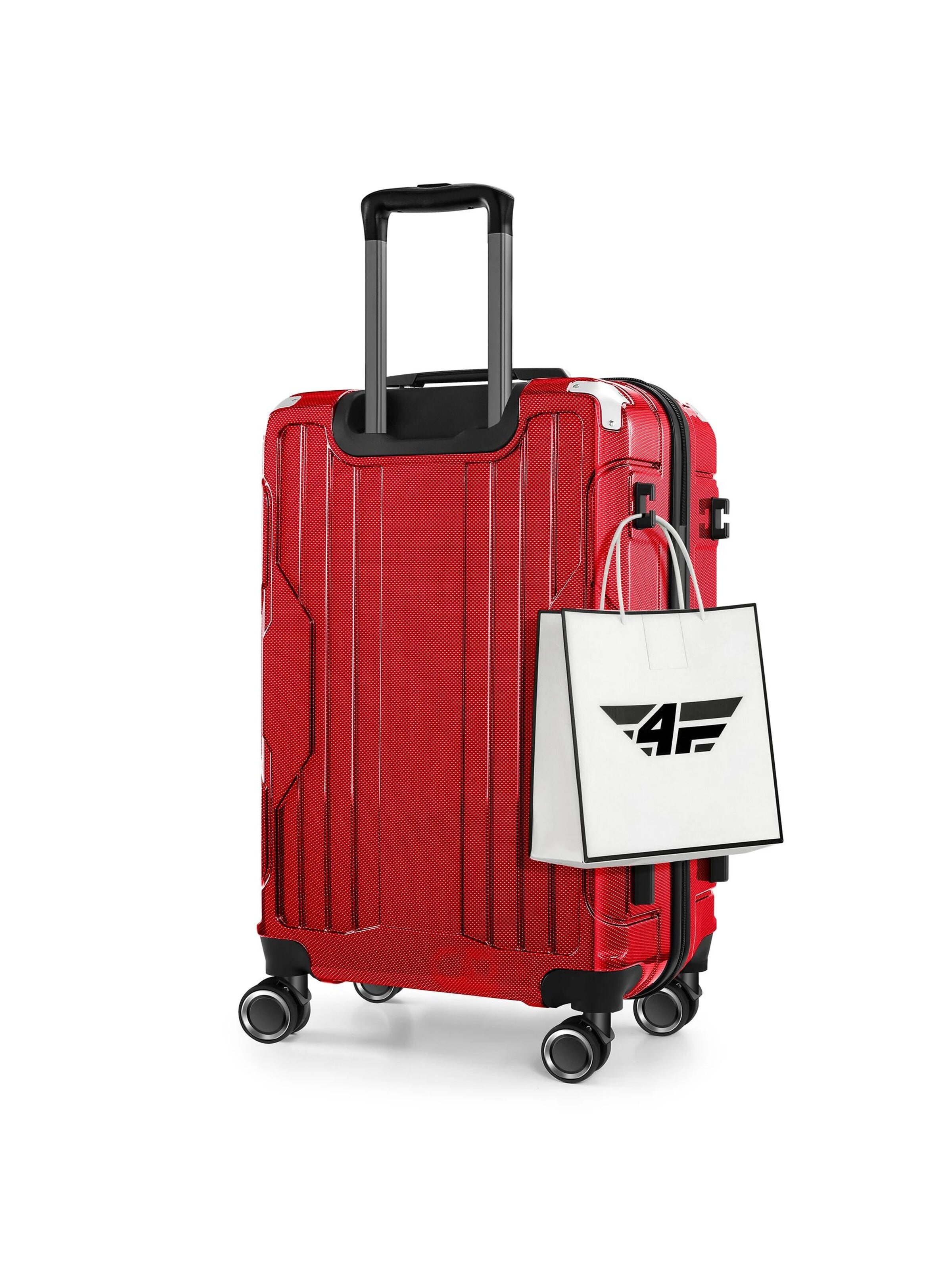 4FLY Suitcase 'Carbo' in Red
