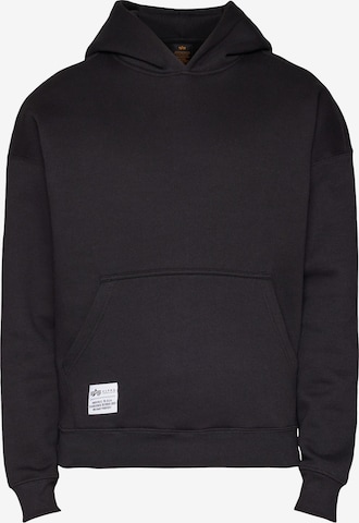 ALPHA INDUSTRIES Bluzka sportowa w kolorze czarny: przód