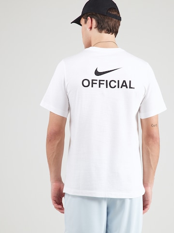 T-Shirt 'OFFICIAL' Nike Sportswear en blanc : devant