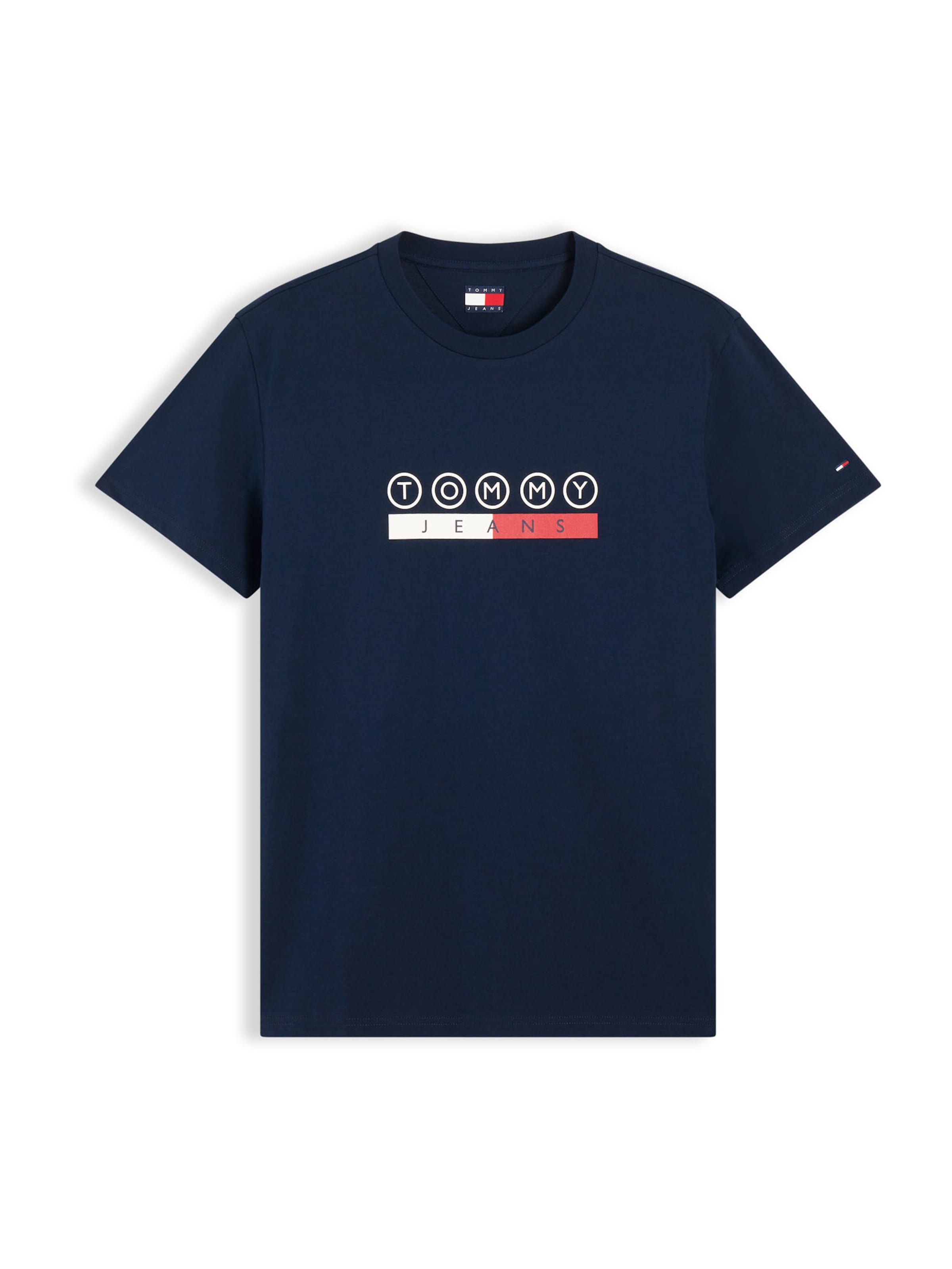 T-Shirt 'DNA PLAY' Tommy Jeans en bleu : devant