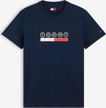 T-Shirt 'DNA PLAY' Tommy Jeans en bleu : devant