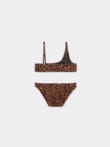 CALZEDONIA Bandeau Bikini 'Wild Animalier' in Brown